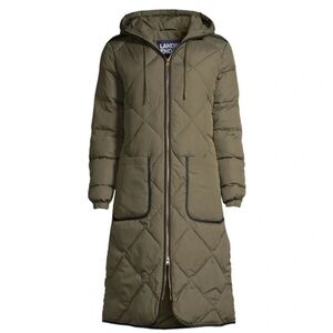 Land’s End Quilted Diamond Maxi Coat Primaloft 2X